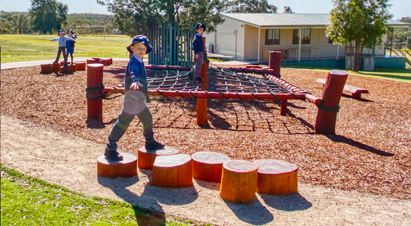 Outdoor Adventure Playground at St Thomas Aquinas Catholic Primary Springwood
