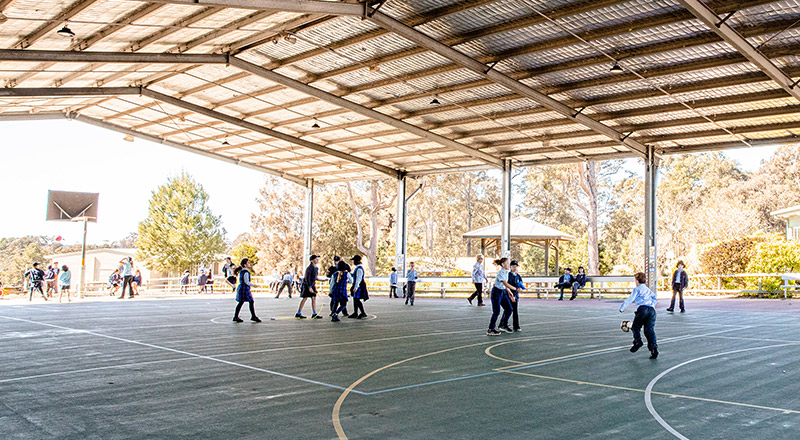 Basketball Court at St Thomas Aquinas Catholic Primary Springwood