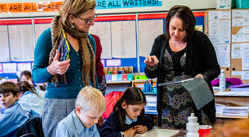 Dedicated teachers at St Thomas Aquinas Catholic Primary Springwood