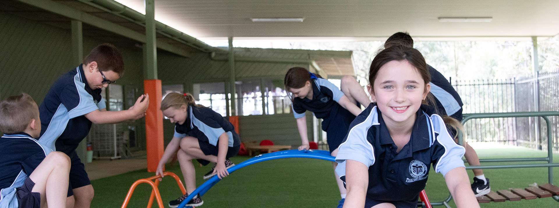 Students playing at St Thomas Aquinas Catholic Primary Springwood