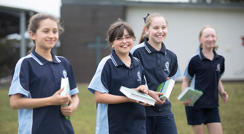 Welcoming students of St Thomas Aquinas Catholic Primary Springwood
