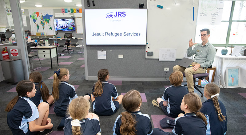 Students partaking in Social justice initiatives at St Thomas Aquinas Catholic Primary Springwood
